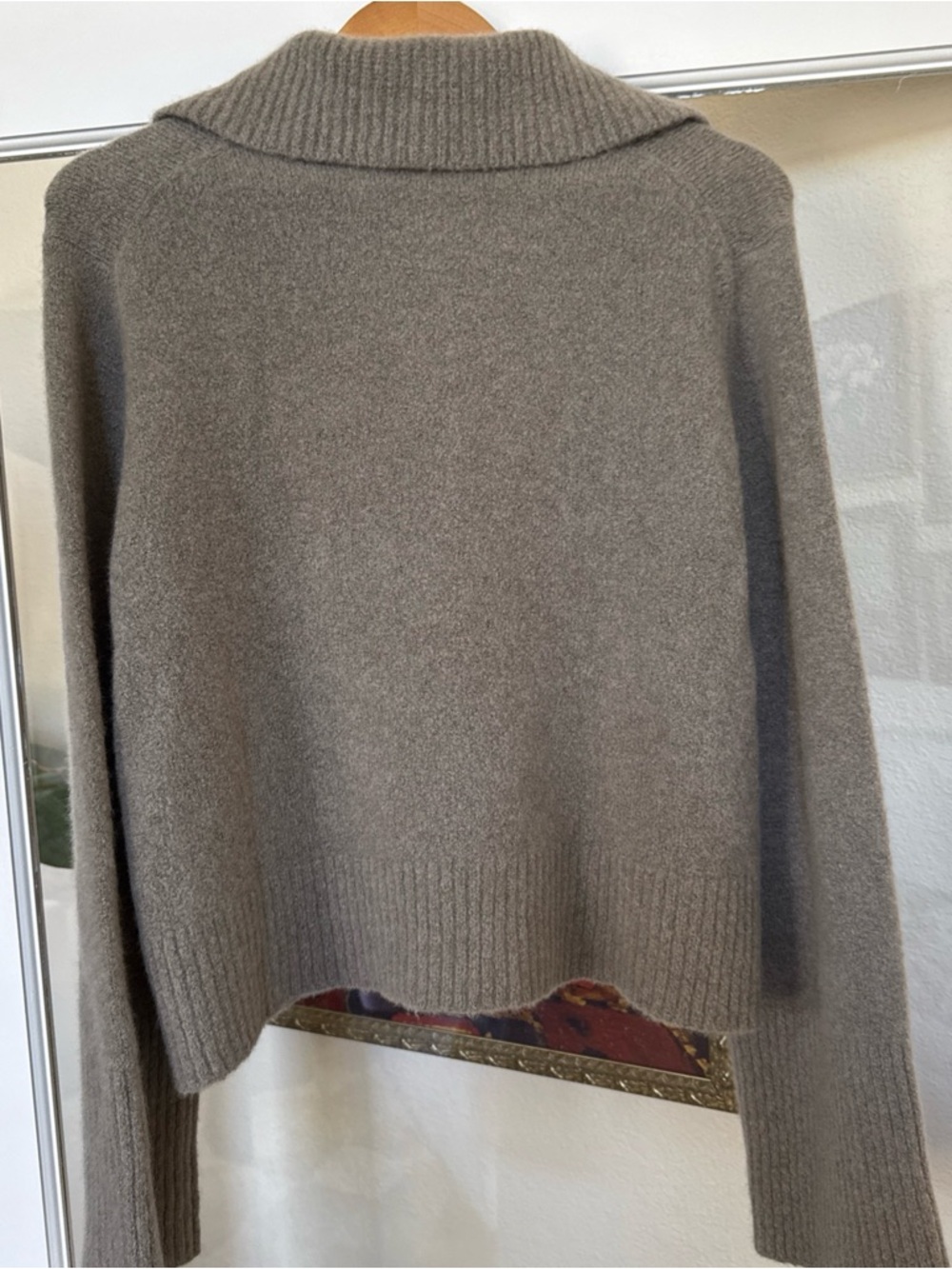Jenni Kayne Cashmere Stevie Polo Pewter Sz Small BNWT Retail $495 - Picture 4 of 6
